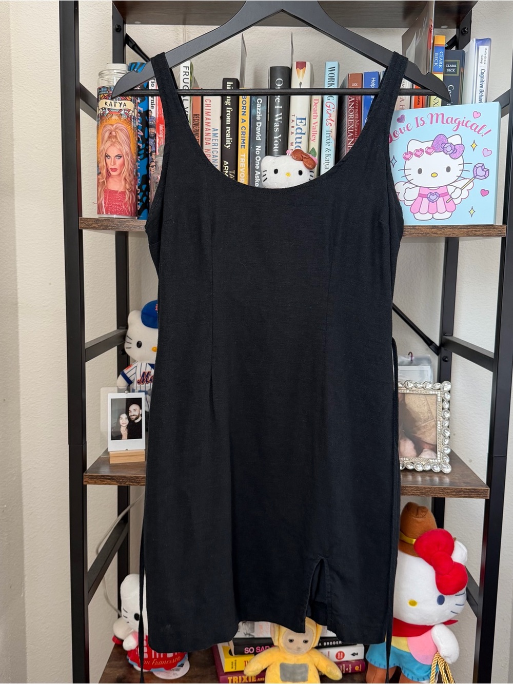 Abercrombie & Fitch Black Spaghetti Strap Slip Dress